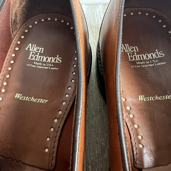 Allen Edmonds Westchester 9 E Dress Shoes Walnut USA Leather Brown main image 9